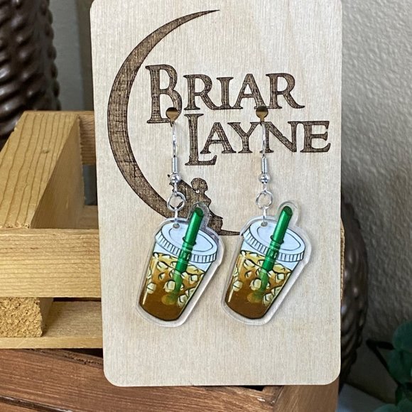 Wholesale Coffee Themed Earrings Market Lot! - Picture 9 of 12